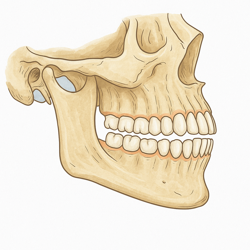 ilustración mandibula