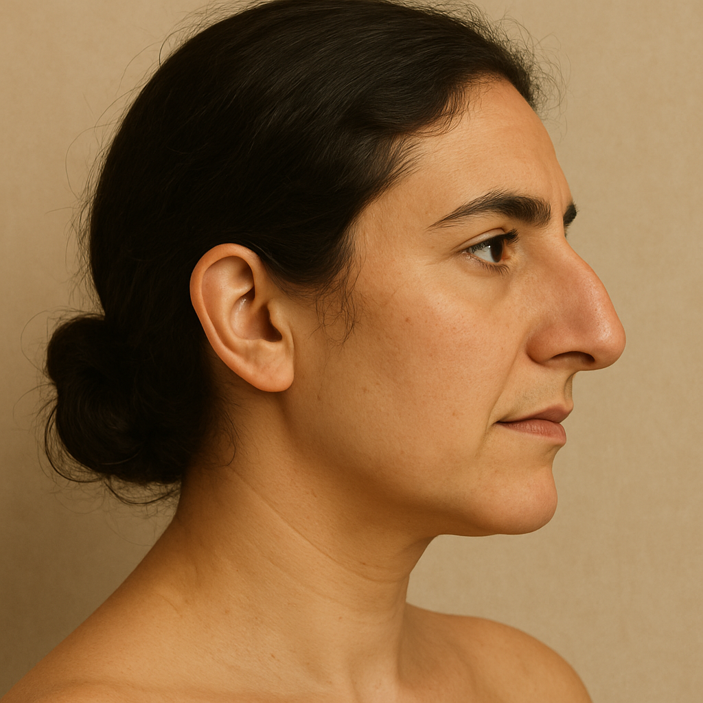 Mujer previo a rinoplastia