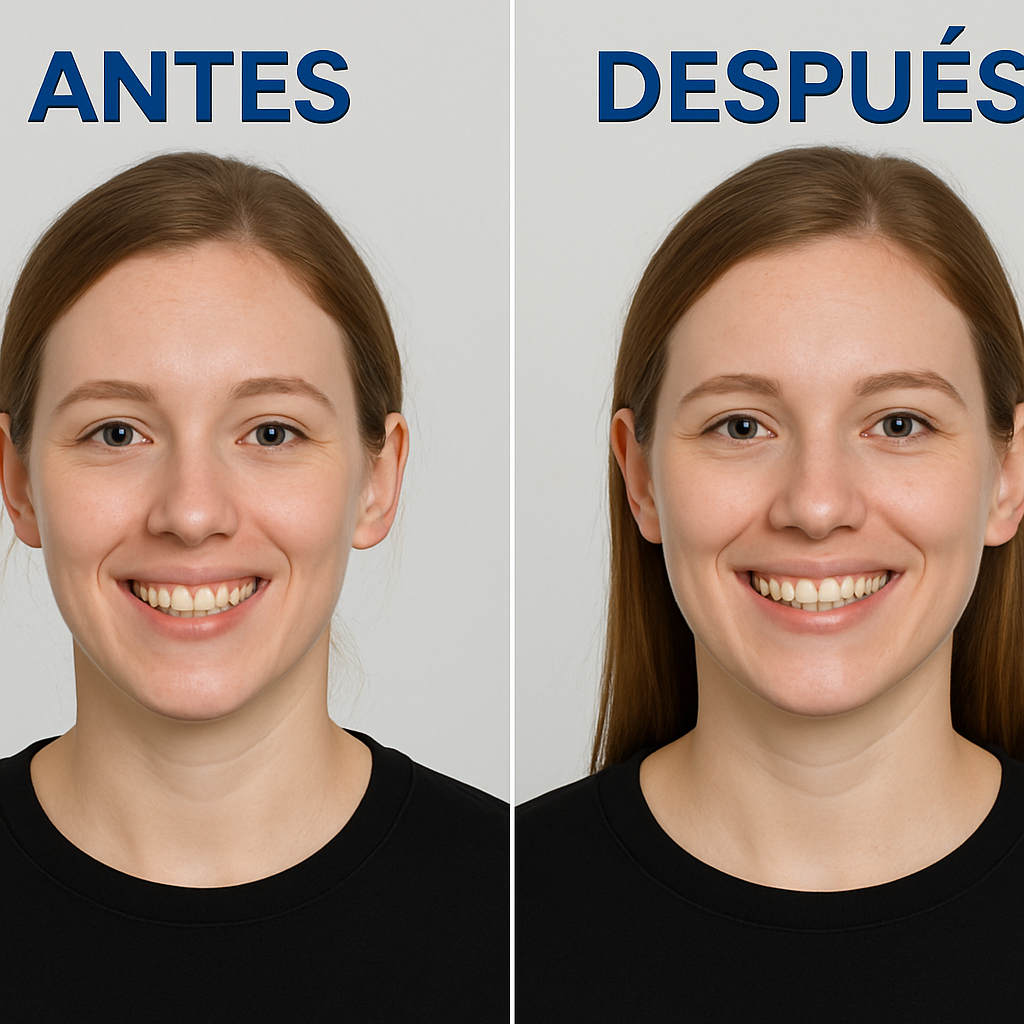 Antes y después de una maloclusión